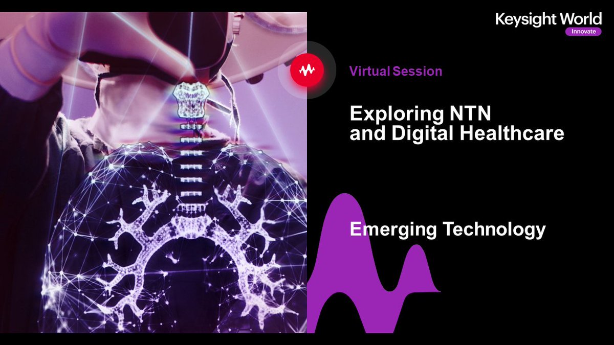 Keysight's tweet image. Join us Oct 18 - 19 at 8 a.m. PT for two one-hour sessions to gain actionable insights into the future of space networks and digital healthcare. Plus, get answers during a live Q&amp;amp;A. 

Click here: ow.ly/jbyj50PSiq8

#digitalhealthcare #spacenetworks #KeysightWorld