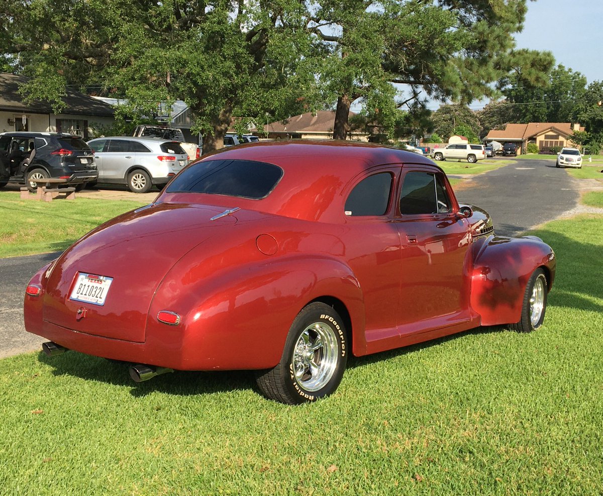 1941 Chevy Master Deluxe Coupe. Gary spent many days restoring this street rod. Custom interior with an LS3 6.2. 

Let's see your Chevy's! 👇