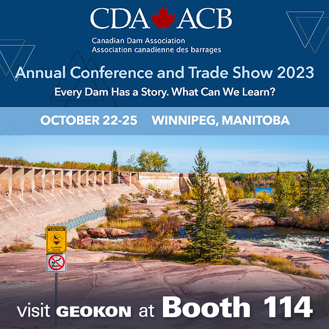 Attending the Canadian Dam Association Annual Meeting next week in Winnipeg, Manitoba, Canada? Make sure to check out GEOKON's exposition booth! We're thrilled to be a part of this exciting event and can't wait to connect with our customers.