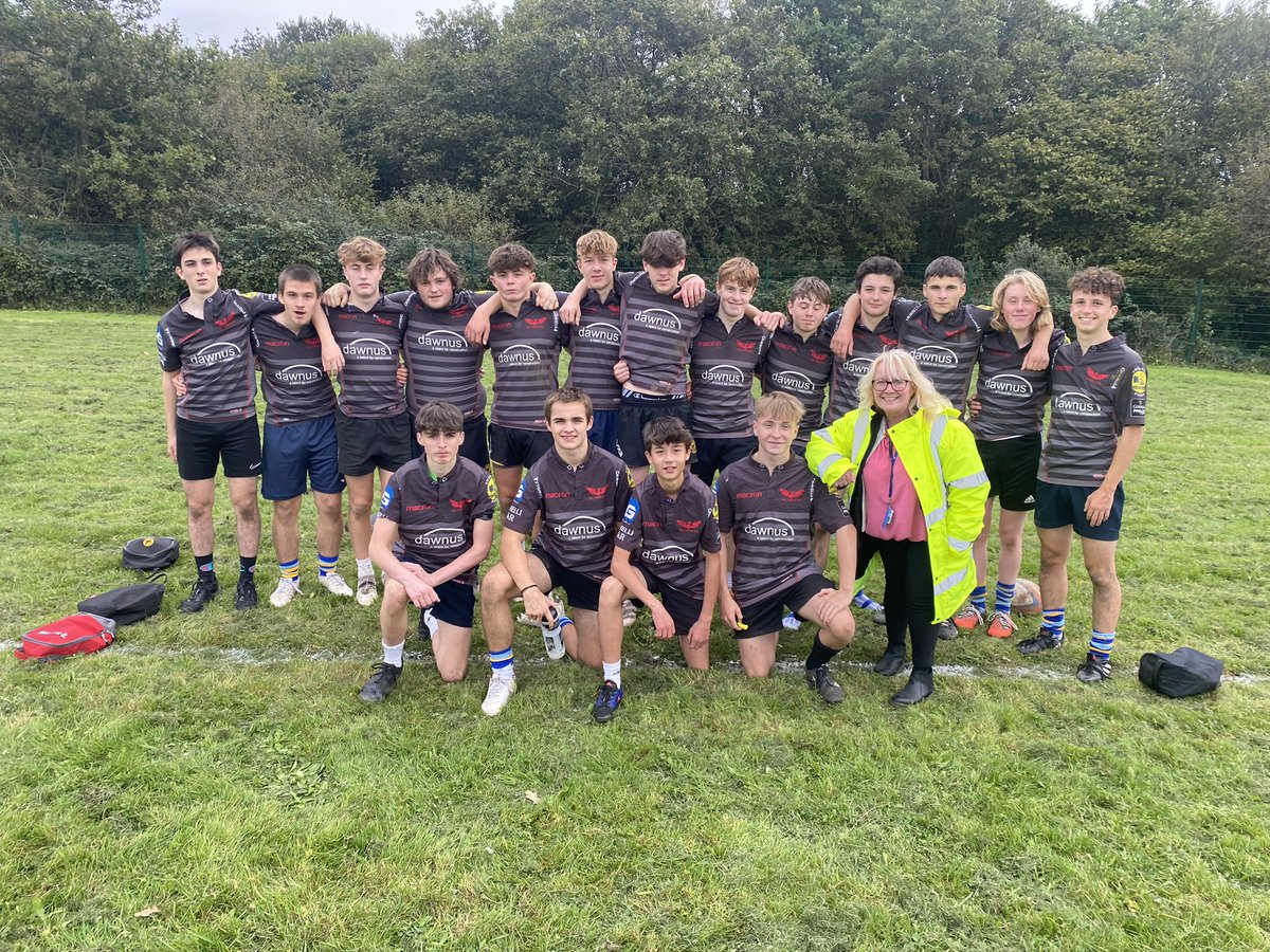 U16 team that won a closely contested game v Coedcae tonight.