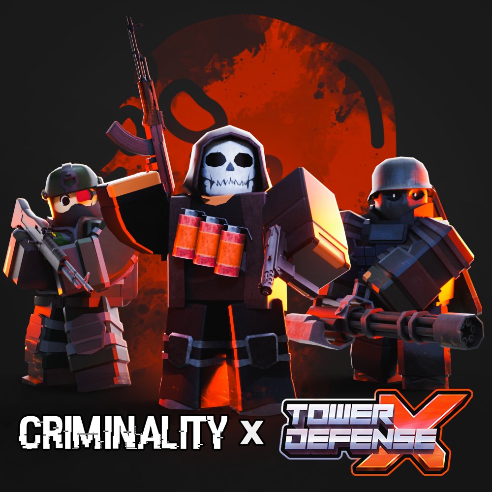 TDX on X: Criminality X Tower Defense X confirmed. #roblox