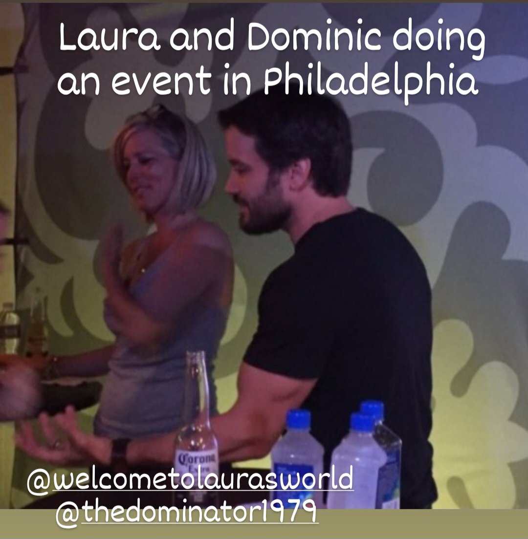 Laura and Dominic doing an event in Philadelphia @lldubs @dominiczamprogna