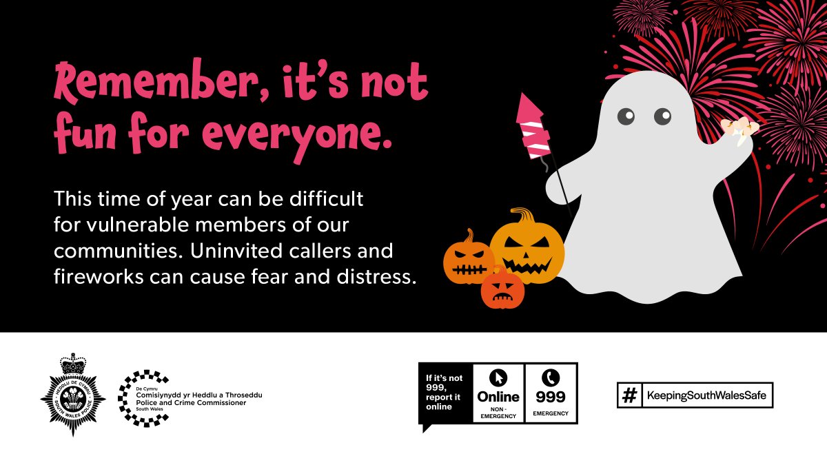swpolice's tweet image. Halloween is fast approaching, and we want everyone to feel and stay safe, but please remember it’s #NotFunForEveryone.

To help people who want to 'opt out' of Halloween, the force has produced a handy 'No trick or treat' sign 👉 south-wales.police.uk/police-forces/…