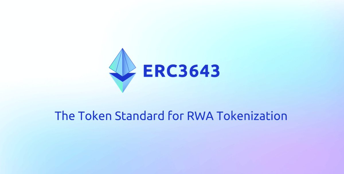 The token standard for real-world asset tokenization A quick primer on ERC3643 🧵