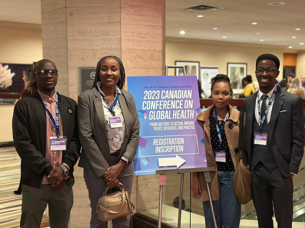 Our Director with 3 medical students attending the Canadian Conference on Global Health 2023 as part of the activity during their visit to university of Ottawa under KCMUCo-uOttawa Collaboration.

#GH2023