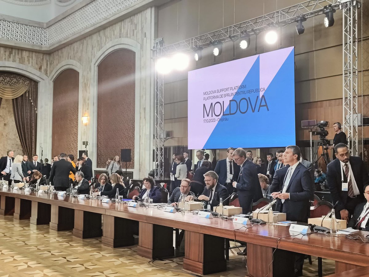 Many thanks to the🇲🇩 hosts and co-organisers 🇫🇷🇩🇪🇷🇴 of #MoldovaSupportPlatform meeting for the excellently organised event. Moldova is on the right path and we are there to support. The contributed energy and work will bring the result.
