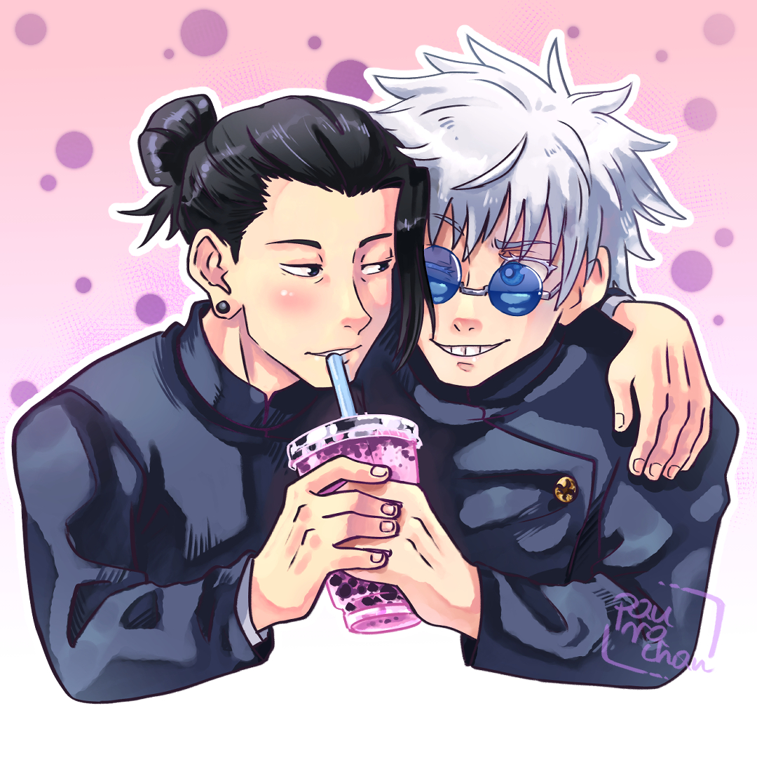 I would like to drink bubble tea right now 🥺

#JujustuKaisen #satorugojo #GojoSatoru #SuguruGeto #GetoSuguru #satosugu