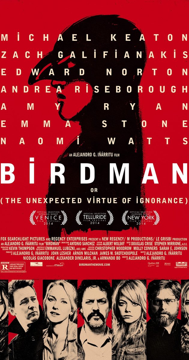 SegunCalendario's tweet image. El 17 de octubre de 2014, se estrenó en Estados Unidos la película "Birdman", dirigida por el cineasta mexicano Alejandro González #Iñárritu y estelarizada por @MichaelKeaton