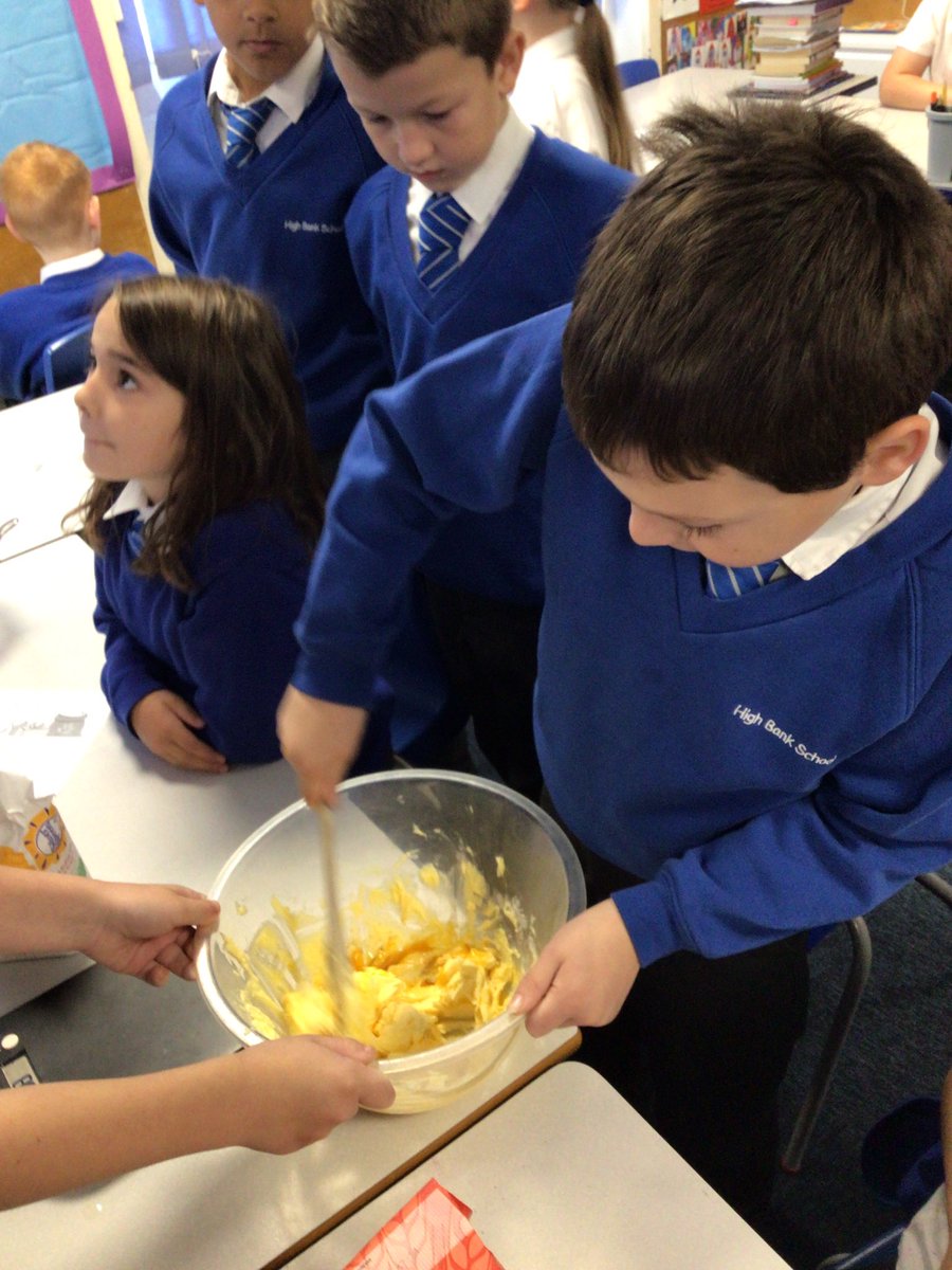 HighBankJIN_Y5's tweet photo. In Year 4 and 5, we made biscuits! We had a great time making and eating our biscuits! https://t.co/1SAmTxp4s4