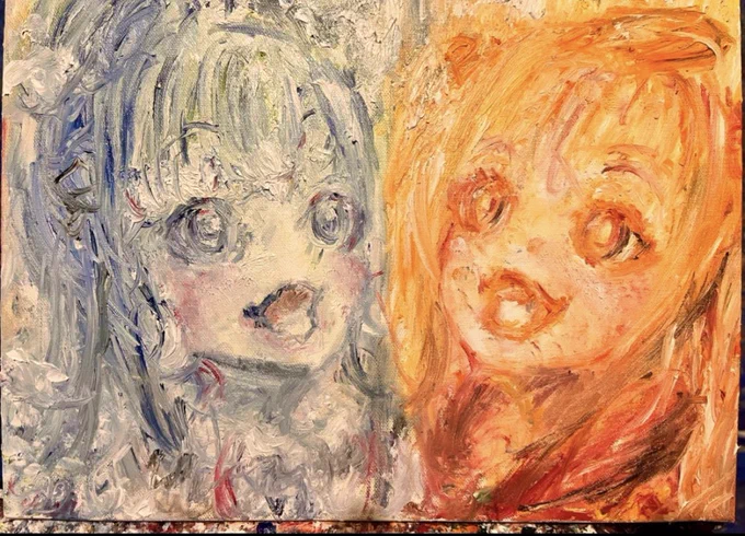 #桐生コ個展4 まで残り3日 ② Kobococo cocozeta春ココ たまココ※桐生コ個展4で飾る絵のみです。買い手の方から送られて来る絵は除いております 