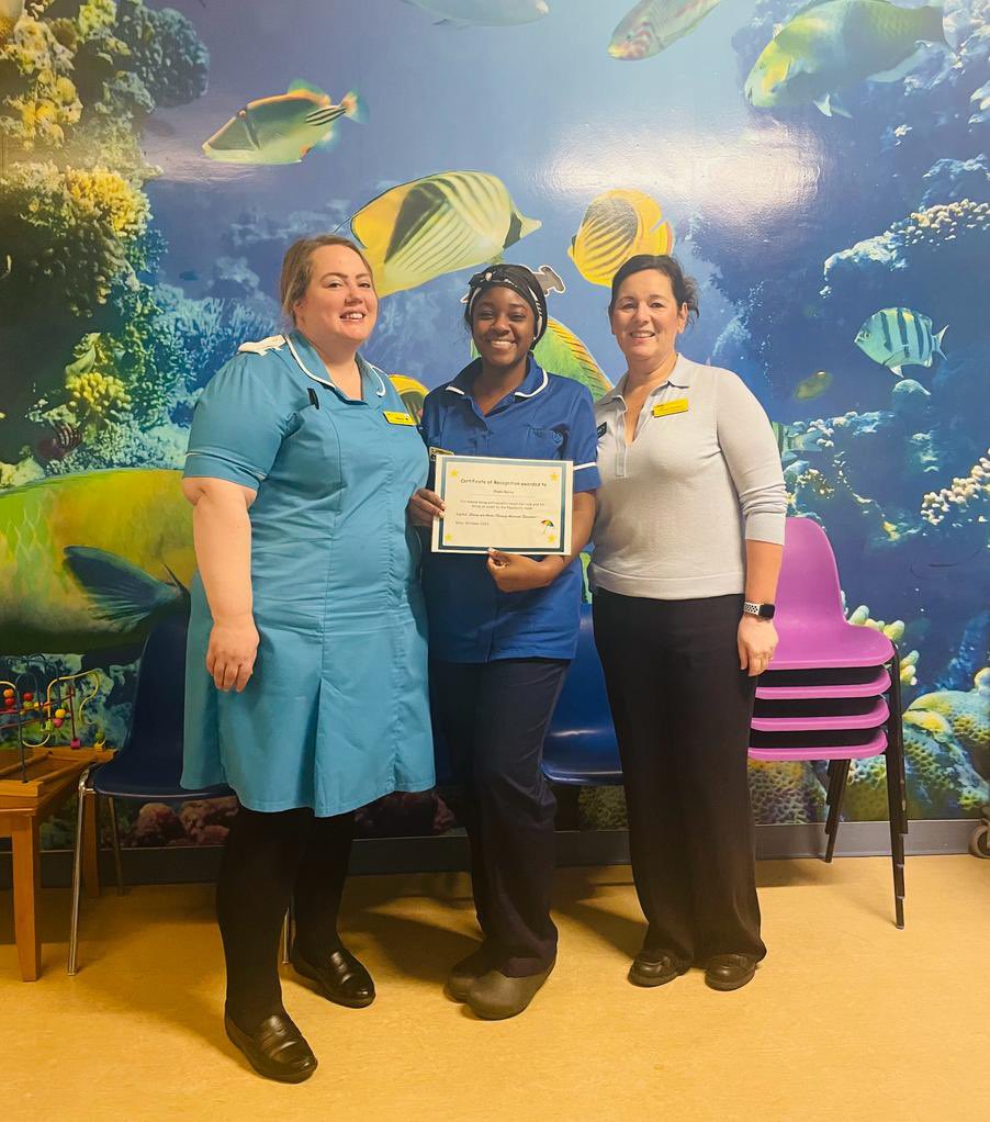 StaceyClarke04's tweet image. ⭐️Congratulations to Oneka, as she has been awarded a certificate of recognition for always being enthusiastic about her role and for being an asset to the paediatric team. ⭐️

🌟Well done Oneka and keep up the good work 🌟

#swb #congratulations