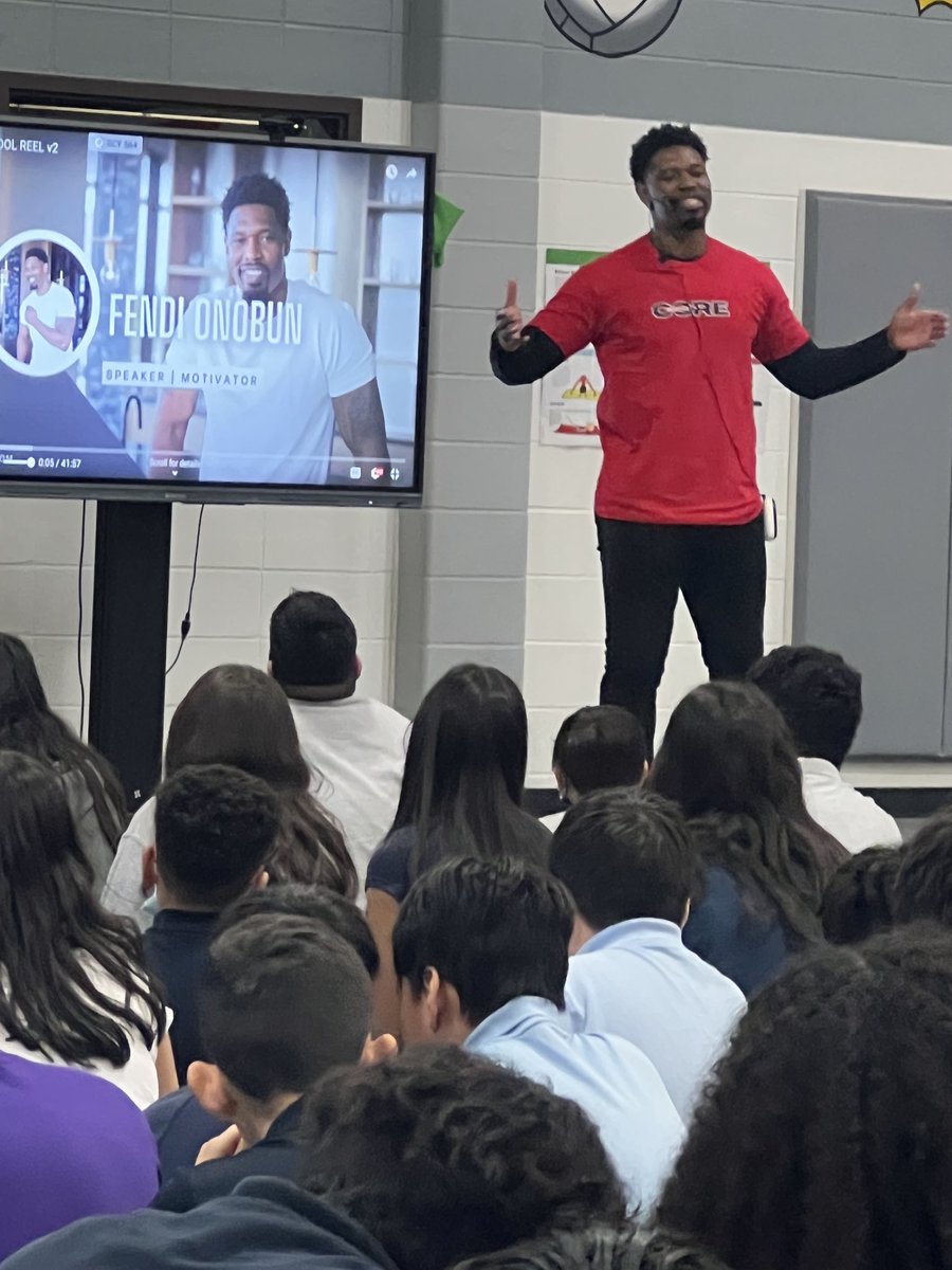 ⁦<a href="/OwensInt/">Owens Intermediate</a>⁩ ⁦<a href="/AliefISD/">Alief ISD</a>⁩ ⁦<a href="/AliefLearns/">AliefLearns</a>⁩ ⁦<a href="/Alief_Lang_Arts/">Alief ISD RLA Dept.</a>⁩ ⁦<a href="/AliefTech/">AliefDigitalLearning</a>⁩   Looks who’s at Owens Intermediate this morning-                                  Alief Grad- Fendi Onobun- Motivational Speaker -NFL player