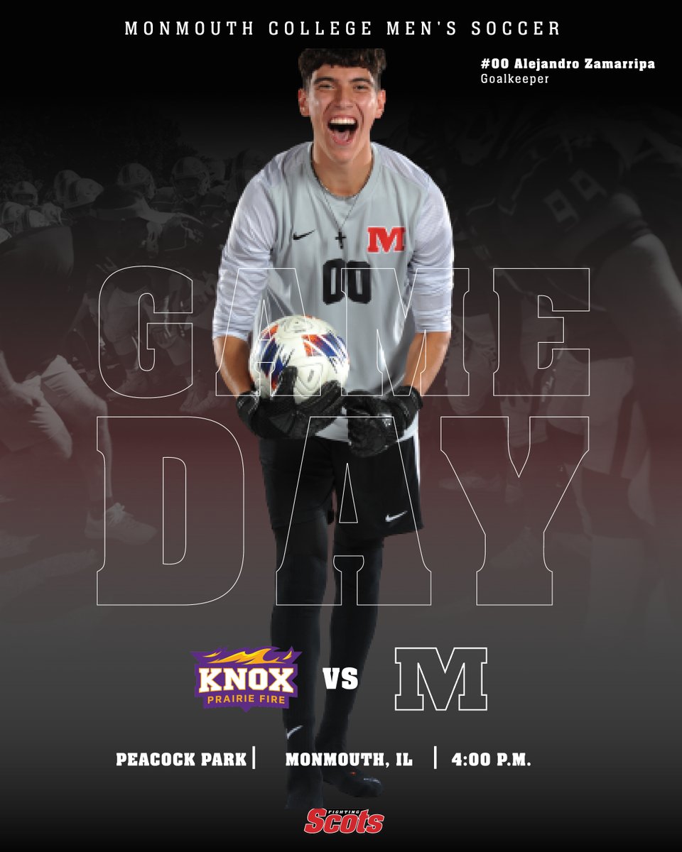 The final home game of the regular season for @ScotsMSoccer so come out to Peacock and cheer on the Scots against Knox! #RollScots 📍Monmouth 🏟️ Peacock Park ⏰ 4pm 🆚Knox 📺monmouthscots.com/showcase?Live=… 📊monmouthscots.com/sidearmstats/m… 🗞️ @MonmouthGameday