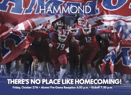 Homecoming weekend is almost here! Please save the date for an Alumni Pre-Game Reception on Friday, October 27th (6 p.m.) at Head of School Andy North's home. You may park on campus and walk over through our Welcome Tent.  To register, please click here forms.office.com/r/EpM5V2NfT1