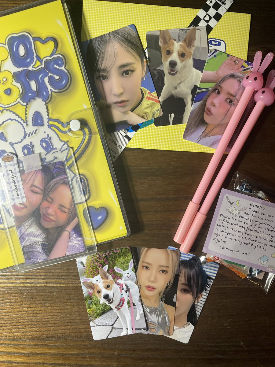 mamamiIfs's tweet photo. love the thought @moocarts puts in her mails 🥺 the freebies are so cute esp the pens!!! im so happy ty 🫶 #moomails https://t.co/vNunOaUUvq