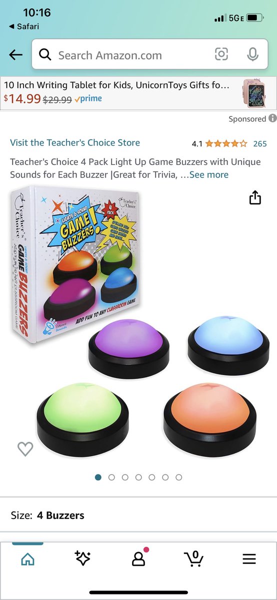 Alternate ways to demonstrate our learning is very important in our classroom. We do a lot of small group work that allows for movement and choice. I would ❤️ help with my @DonorsChoose project as we have a 2x match for buzzers. $105 funds our project! donorschoose.org/project/taking…