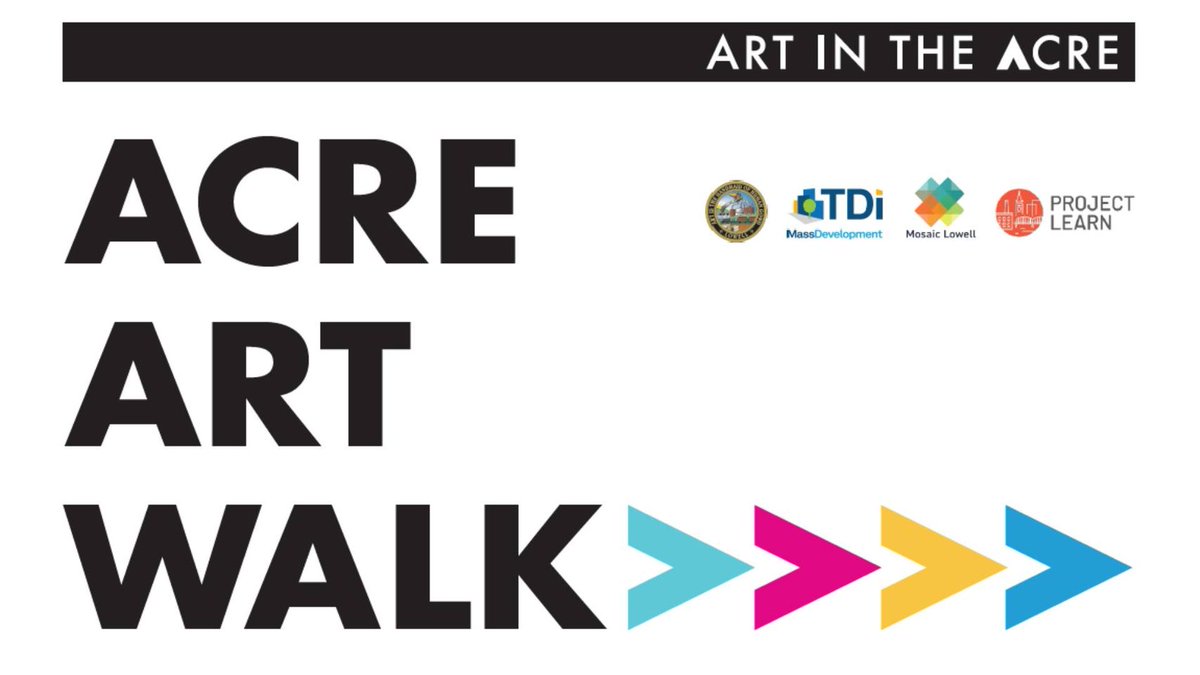 Get your walking shoes on and meet us Fri Oct 20 at 3:30 for an Art Walk! This walking celebration of our new public art projects in the Acre includes meeting artists, a self-guided tour and fun times at Panela! #artintheacre #muralart #lowellma
