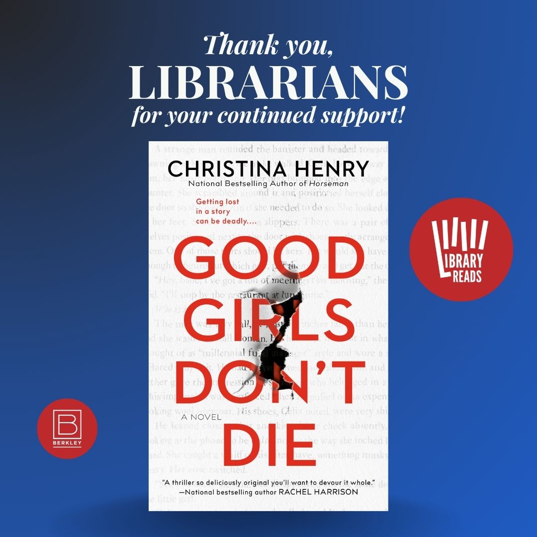 Lucienne Diver 🏳️🌈☮️🟦 (@luciennediver) on Twitter photo Good Girls Don’t Die by <a href="/C_Henry_Author/">Christina Henry</a> has been voted as a LibraryReads pick for November 2023!
“Henry has a lot of fun playing with genre here, but at its heart, this book is pure thriller… fast-paced and accessible.” – Publishers Weekly
penguinrandomhouse.com/books/723853/g… Good Girls Don’t Die by <a href="/C_Henry_Author/">Christina Henry</a> has been voted as a LibraryReads pick for November 2023!
“Henry has a lot of fun playing with genre here, but at its heart, this book is pure thriller… fast-paced and accessible.” – Publishers Weekly
penguinrandomhouse.com/books/723853/g…
