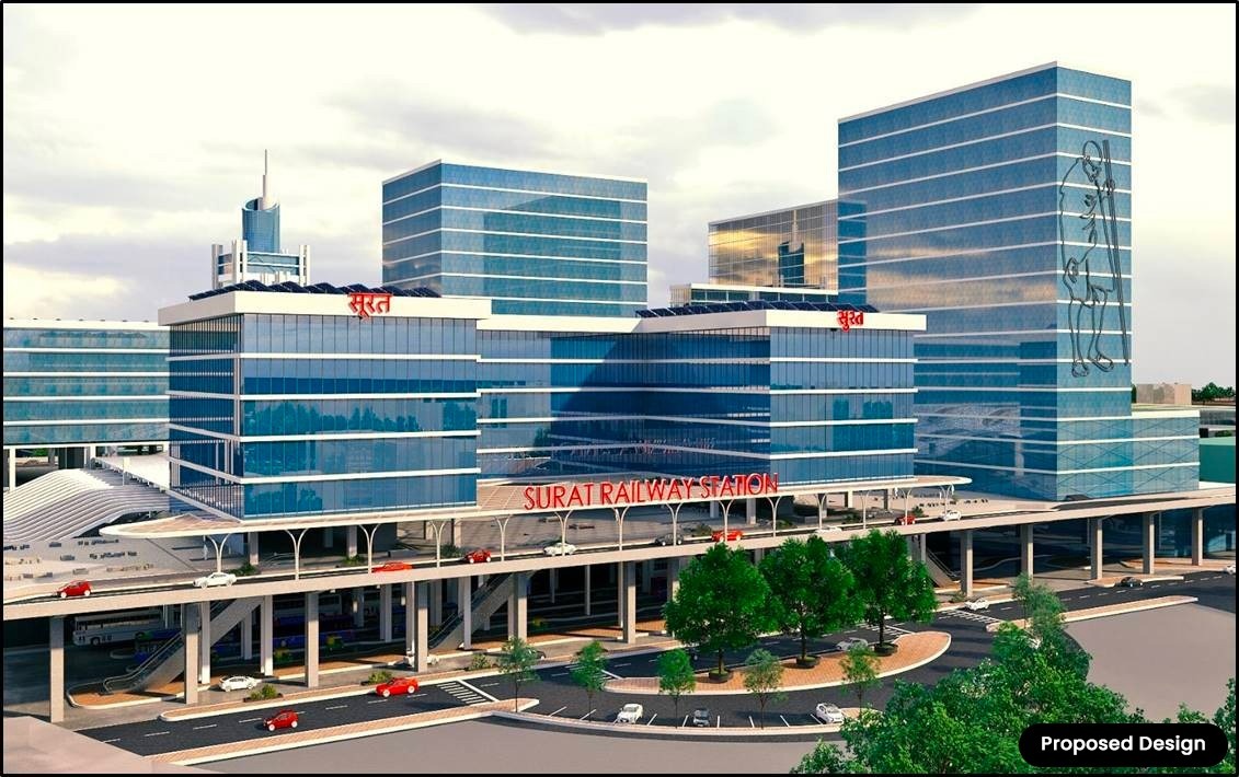 In Pictures Redevelopment of Surat Railway Station in Gujarat DeshGujarat