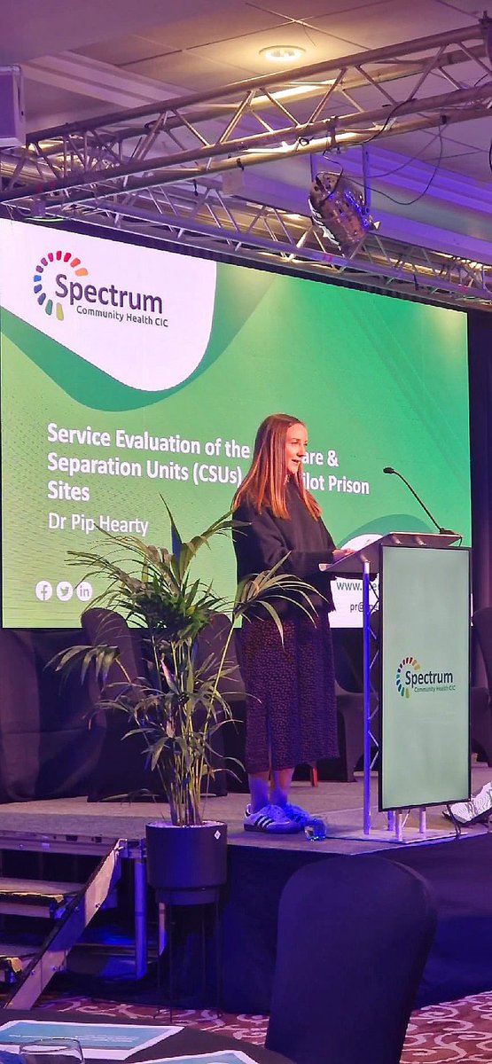SpectrumCIC's tweet photo. Last but not least delivering the evaluation of the Joint Care and separation Unit Framework project is @drPipHearty #wgllsegconf https://t.co/7hJ5PaEKjx