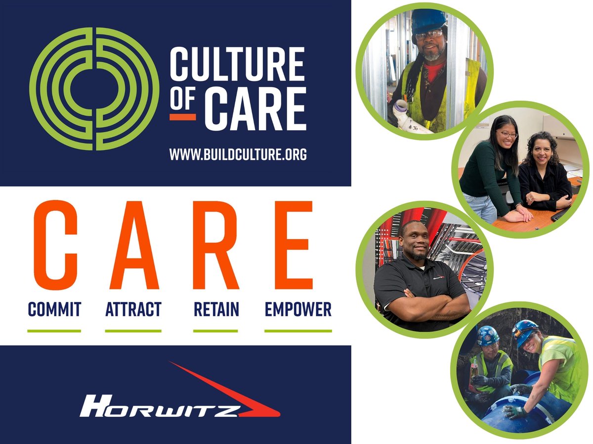 Horwitz1918's tweet photo. Horwitz proudly took the Culture of CARE pledge because we are committed to creating a respectful, inclusive workplace where everyone feels valued, welcomed, included and safe when they come to work.
This commitment does not end with Construction Inclusion Week. https://t.co/KnsT6mH4ah