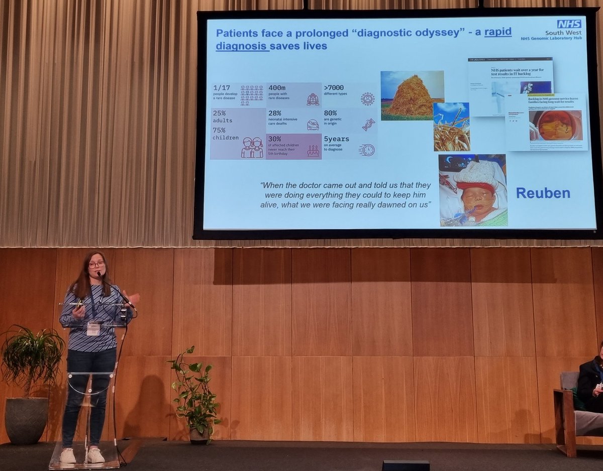 Exeter Rare Disease (@rdexeter) on Twitter photo <a href="/ExeterGenomes/">ExeterGenomes</a> fantastic <a href="/NHSgms/">NHS Genomic Medicine Service</a> R14 service lead Karen Stals at #MDC23 describing how 20% of diagnoses made in NICU/PICU involved #RareDisease conditions on the <a href="/GenomicsEngland/">Genomics England</a> Generation Study newborn genomes conditions list. <a href="/RoyalDevonNHS/">Royal Devon NHS</a> <a href="/ExeterBRC/">NIHR Exeter Biomedical Research Centre (BRC)</a> <a href="/ExeterGenomes/">ExeterGenomes</a> fantastic <a href="/NHSgms/">NHS Genomic Medicine Service</a> R14 service lead Karen Stals at #MDC23 describing how 20% of diagnoses made in NICU/PICU involved #RareDisease conditions on the <a href="/GenomicsEngland/">Genomics England</a> Generation Study newborn genomes conditions list. <a href="/RoyalDevonNHS/">Royal Devon NHS</a> <a href="/ExeterBRC/">NIHR Exeter Biomedical Research Centre (BRC)</a>