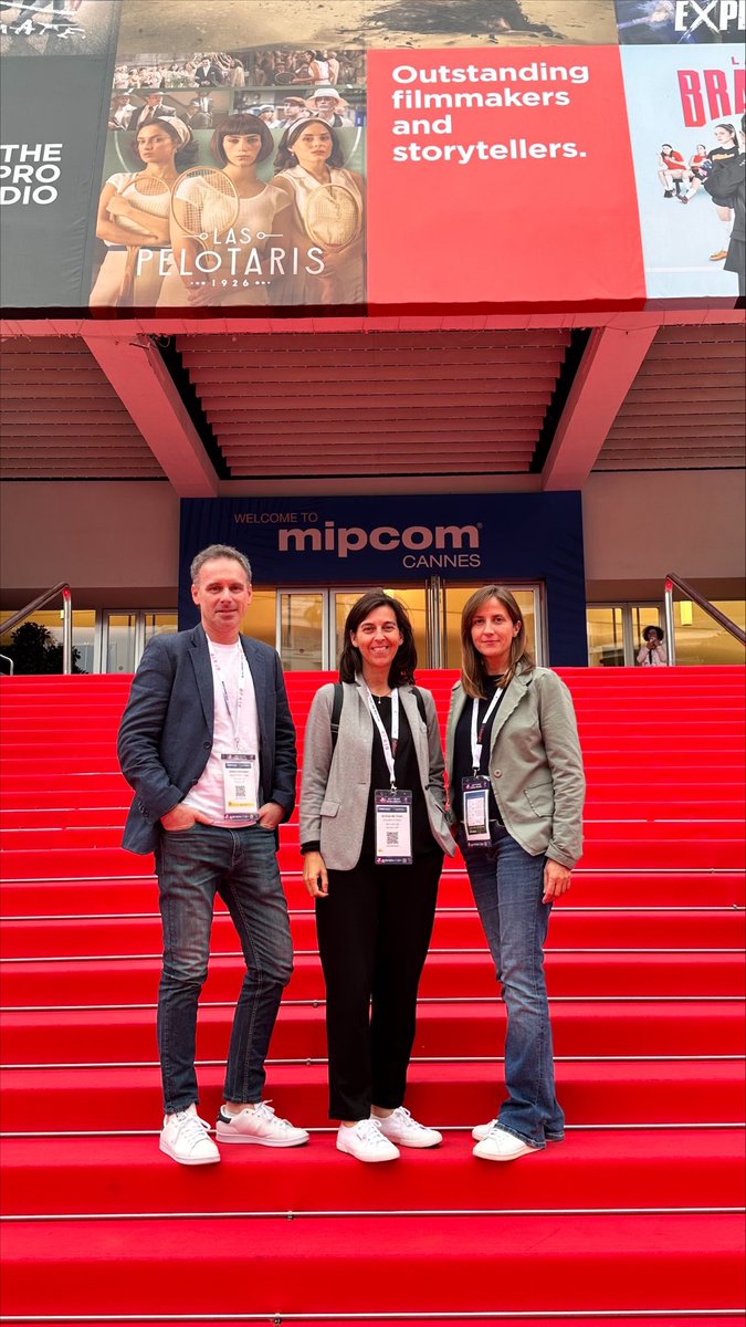 GreyJuiceLab's tweet photo. Muy contentos de estar en un nuevo Mipcom. Encuentra a Ainhoa, Cristina y Damián y descubre todo el potencial que el contenido puede dar a tu servicio de streaming. #MIPCOM2023 #prensario https://t.co/vZZdhcFiOZ