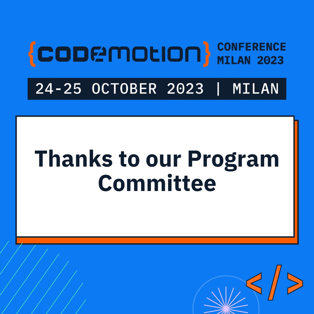 CodemotionIT's tweet image. 🙏Grazie di cuore ai membri del program committee che hanno contribuito alla selezione della splendida lineup di #CondemotionMilan23! 😍Non vediamo l&apos;ora di condividere questa esperienza indimenticabile con voi.💞#ProgramCommittee 
@brainrepo @cortinico @edodusi @gjuljo…