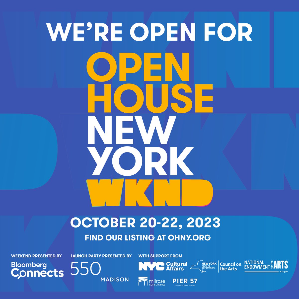 MNNNYC's tweet photo. 3 Days. 5 Boroughs. 300+ Places—including ours! @MNNNYC &amp; @NYCCME are opening our doors for the 21st Annual @ohny Weekend! Visit us this Saturday, Oct 21st from 10 am — 6 pm.  #OHNYwknd #NewYorkIsOpen #UnlocktheCity 

Learn more: https://t.co/OcLNSrHWEI https://t.co/5FVQVSfz3N