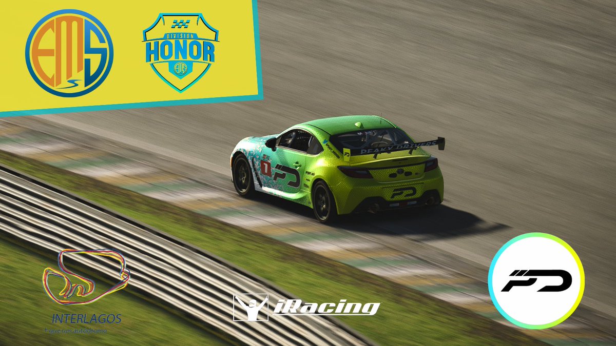 🏁RACE DAY!🏁

4ª ronda de <a href="/EMS_iRacing/">European Master Series</a> y turno para los chicos de la Div Honor. <a href="/MakMak_0II/">Ekaitz Larrabeiti</a> y <a href="/CristianPz89/">Cristian Pérez</a> tomarán parte en el Toyota GR86 en el trazado de Interlagos. ¡A por todas!

🕤21:30
📺 twitch.tv/ems_iracing