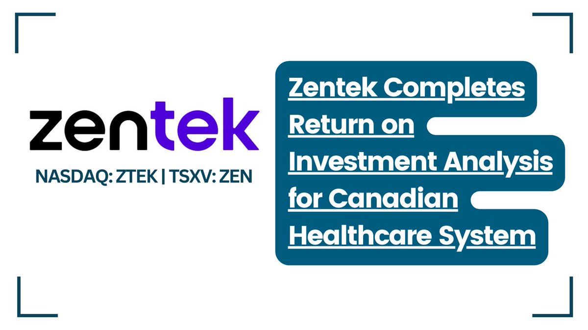 InvestorNewsCom's tweet photo. #Zentek Completes Return on Investment Analysis for Canadian #Healthcare System https://t.co/jvxmPzx18O
#ZenGUARD™ #AirFilters #ViralFiltration @ZentekLtd $ZTEK $ZEN.V https://t.co/j8eSBinuOd
