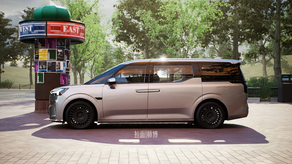 LaMianDesign's tweet photo. Volvo EM90. Unofficial 3D rendering works. https://t.co/3S7AmFMjBh
