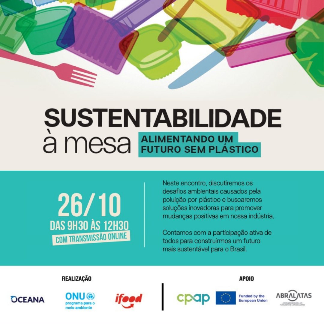 UNEP_pt's tweet photo. Qual é o papel do setor de alimentação, incluindo restaurantes, delivery e empresas, na busca por soluções para combater a #PoluiçãoPlástica?
Vamos discutir o tema no seminário "Sustentabilidade à mesa: alimentando um futuro sem plástico". Inscreva-se: https://t.co/RyfuG3UQLh https://t.co/J8fXQFIQC3