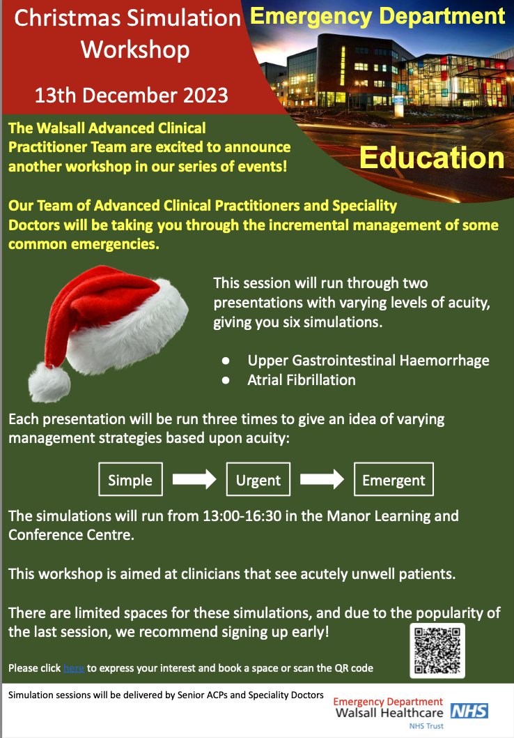 This will move from how to clerk, assess, and manage low-risk presentations to what to do when the blood/electric hits the fan. Participants will get a chance to learn theory, but also clerk, prescribe and learn the tricks and tools during sim.
 
About 30 spaces oh, and it's free