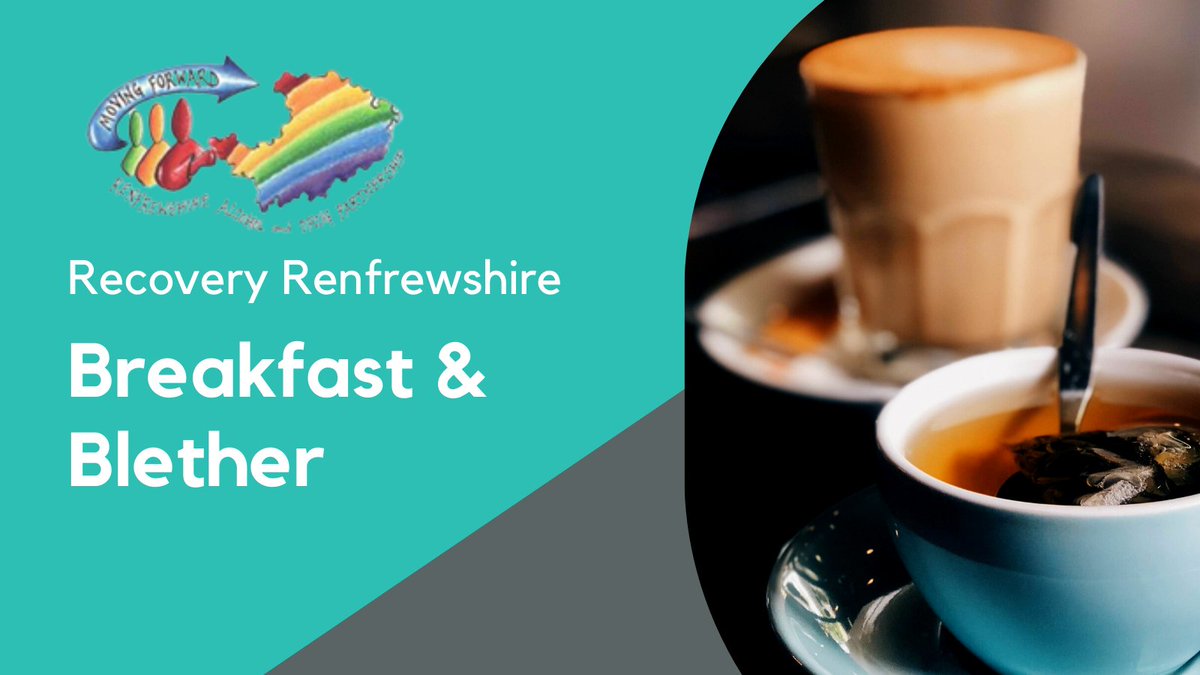 Renfrewshire Alcohol and Drug Partnership are hosting a networking event next month, open to anyone who works in Renfrewshire supporting people who uses alcohol or drugs. 

Join them for a breakfast roll and a blether.  

1/2 ⬇️