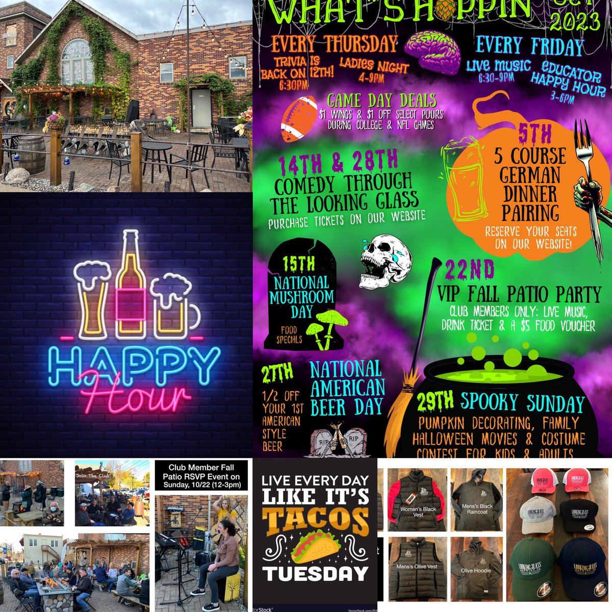 LGBrewingCo's tweet photo. Stop by for #streettacotuesday 12-9 with #happyhour 4-6 & checkout the #newfallswag #ballcaps #vests & #hoodies
#todaysspecials are #buffalochickenpasta &
#prosciuttoandgorgonzola #flatbread & #Brisket sandwich w/ peppers, onions, mushroom, Gouda & horseradish sauce https://t.co/v1eOGq36fh