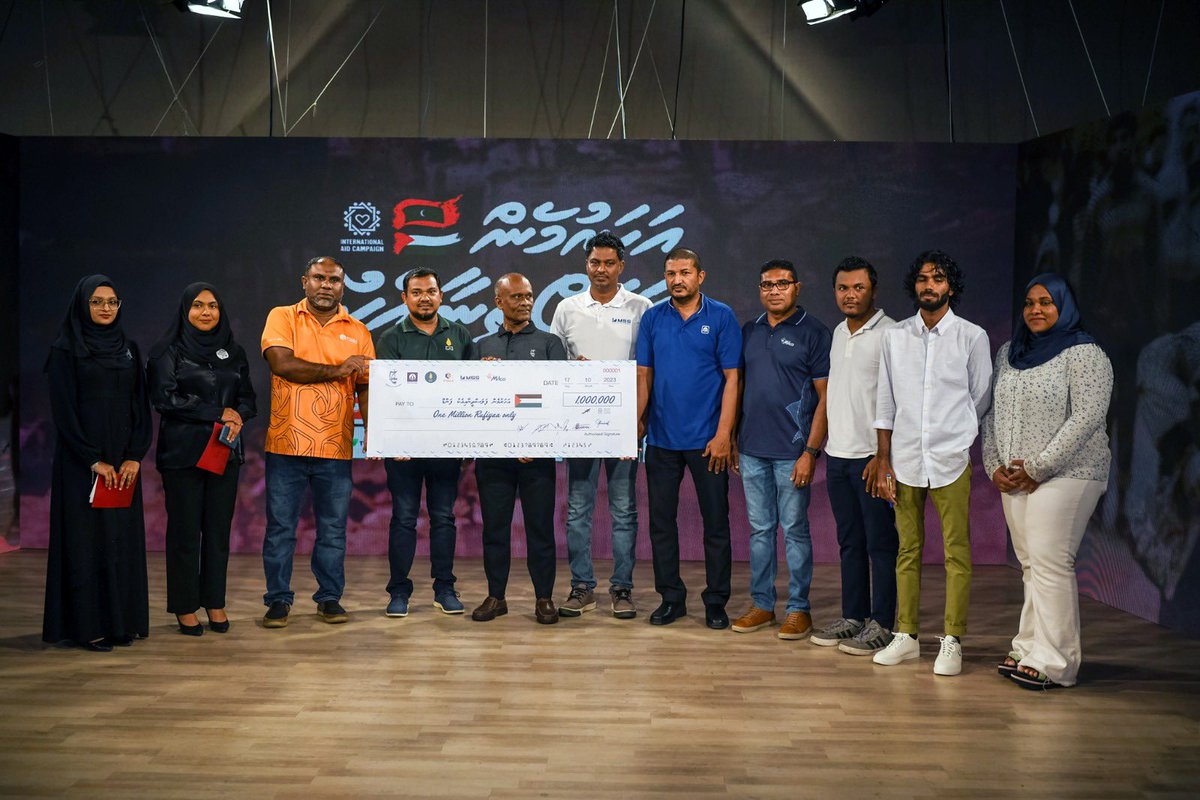 maldivegas's tweet photo. We are pleased to announce that #STOGroup companies have contributed MVR 1,000,000 to the Maldives Palestine aid campaign. This donation represents the shareholders' and employees' sincere desire to make a positive impact on those in need. 🇵🇸 https://t.co/mJIsKr55cq
