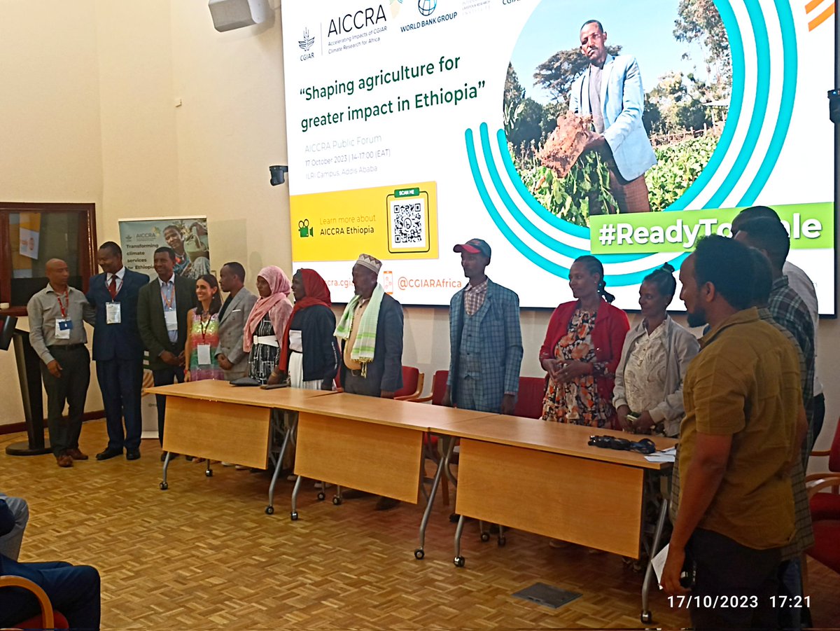 awhitbr's tweet image. Congratulations @CGIARAfrica Ethiopia team. Enjoyed the public event today hosted by @ILRI The highlight was the farmers speaking of how their livelihoods and incomes have improved with the partnership and interventions. #ReadyToScale
