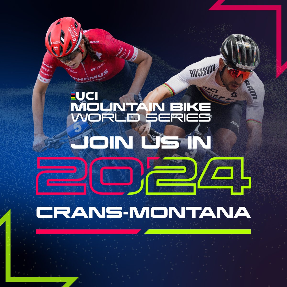 #cransmontana accueillera une étape inoubliable de la Coupe du monde Mountain bike UCI du 21 au 23 juin 2024 avec des épreuves de short-track et de cross-country! #crosscountry #moutainbike @Valais2025 @valaiswallis bit.ly/3PZZKAf