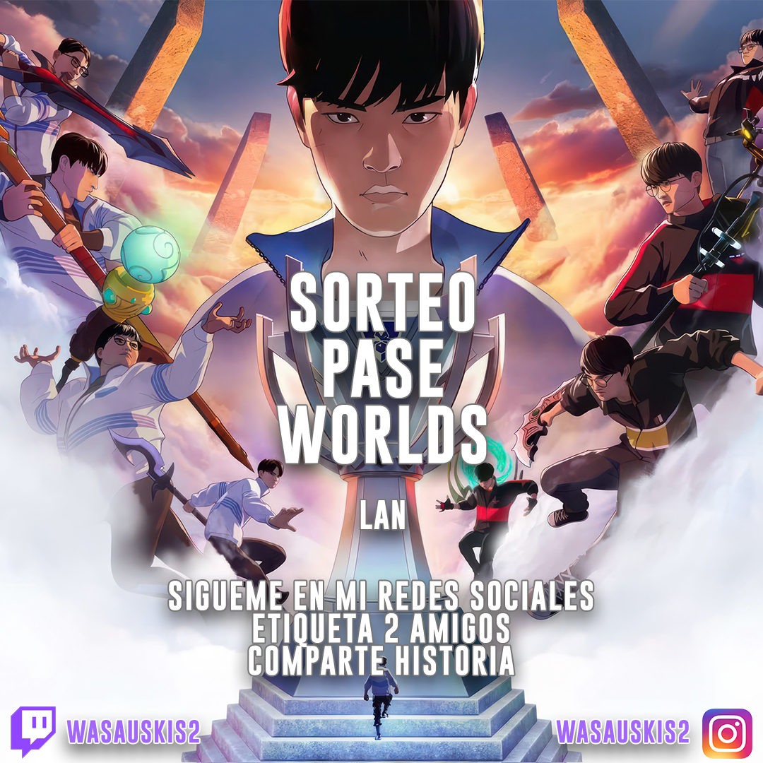wasauskis2's tweet photo. ✨ Sorteo de Pase Worlds - Servidor LAN ✨

Para participar debes ir a mi Instagram y seguir los pasos:
📍 Instagram "wasauskis2".

🇪🇨 Redes: https://t.co/wd9lDL8Mls
 
#LeagueOfLegends  #riot   #Ecuador  #Mexico  #Colombia  #USA #Venezuela #Peru  #Cuba #Panama 

By: WasauskiS2 https://t.co/P2IeVa9Fp4