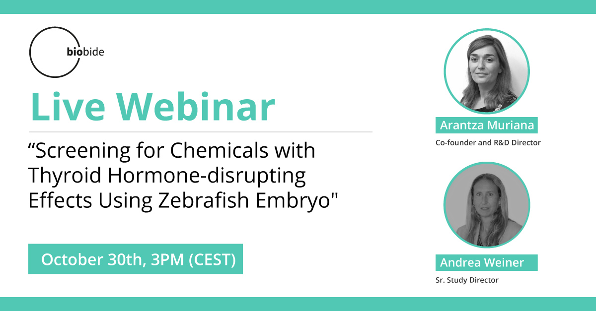 We will soon be holding a Live Webinar to talk further about our new scientific paper "Screening for Chemicals with Thyroid Hormone-disrupting Effects Using Zebrafish Embryo". Check it at hubs.la/Q025NrgN0 

More details soon!