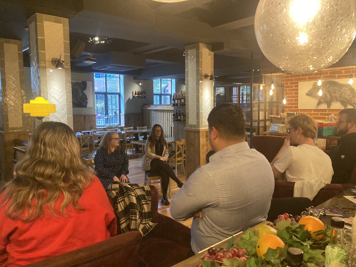mmcccabe's tweet photo. Thank you to our employers Jade @BelfastNightcap and Maeve @Beannchorjobs who came to inspire our students to #getintohospitality @HospUlster @bfastmet @e3_belfastmet https://t.co/MoO8NW0Erv