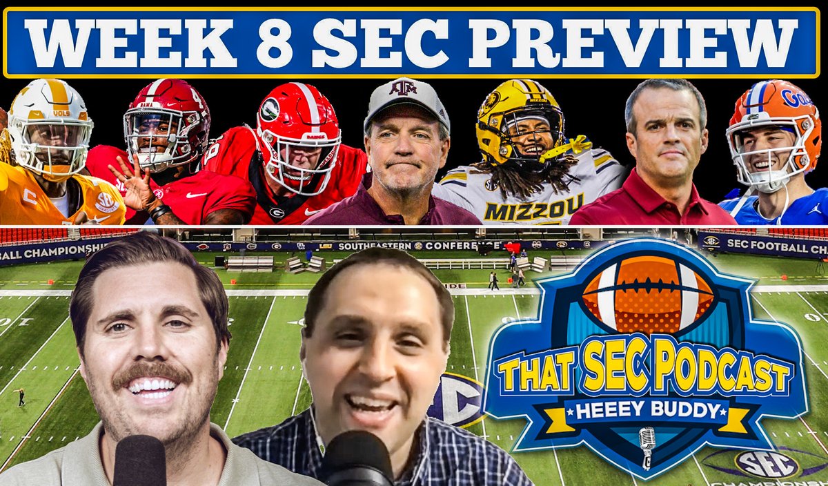 New show with @AthlonSteven! 🏈Steven: why Jimbo Fisher should be fired 🏈Brock Bowers injury impact 🏈can Mizzou & LSU win 10? 🏈Carolina & Arkansas make bowl? 🏈Week 8 SEC Preview Rate, Review & Subscribe⤵️ podcasts.apple.com/us/podcast/tha… Spotify⤵️ open.spotify.com/show/1KP7irKVr…