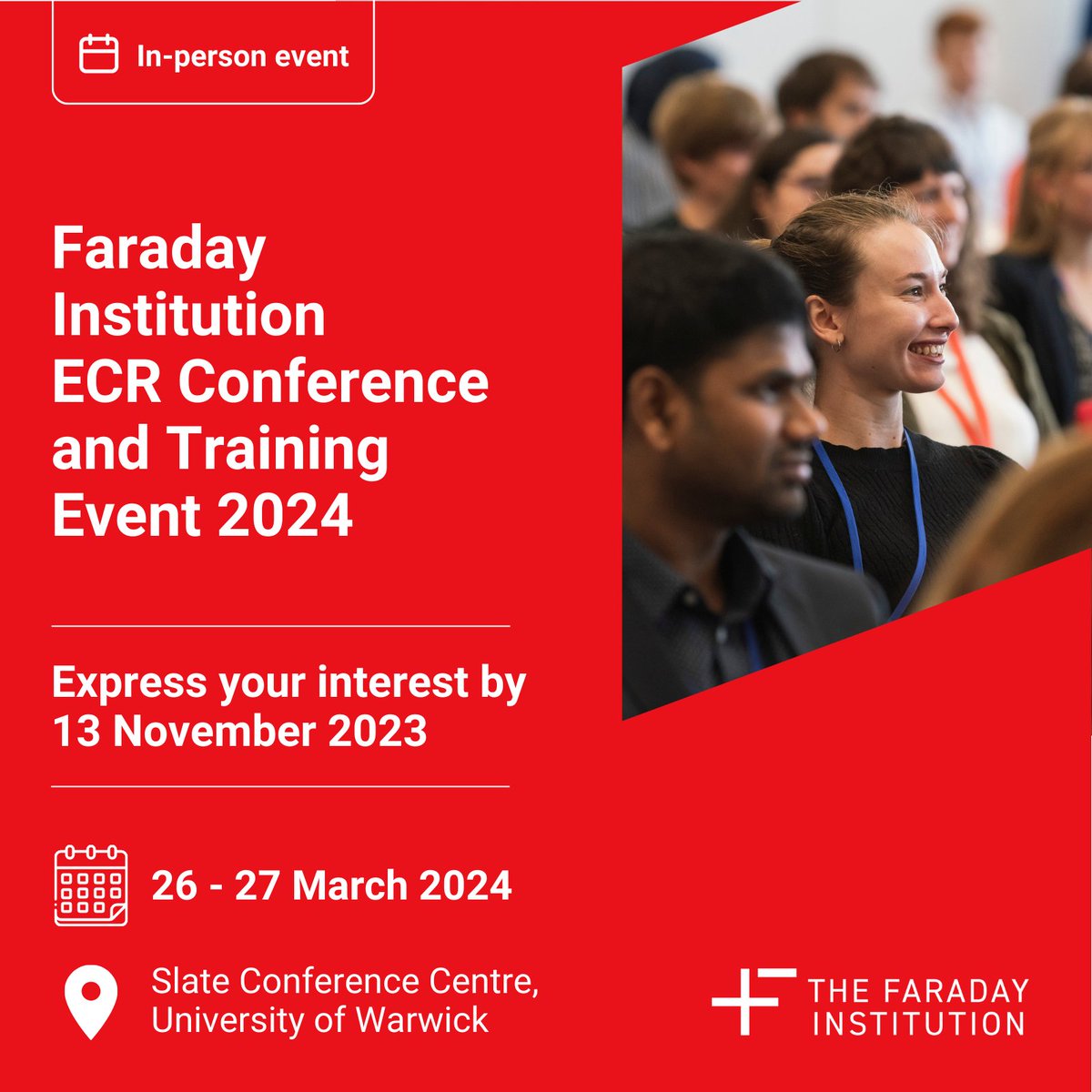 🙌"The highlight for me was presenting my work &amp; afterwards sowing the seeds of collaboration with other researchers whose work I may be able to complement with my own."🤝🌱

🗓️Submit your EOI for a talk or poster at our #ECR2024 Conference by 13 Nov! 👇
faradayecrconference.org.uk/eoi/