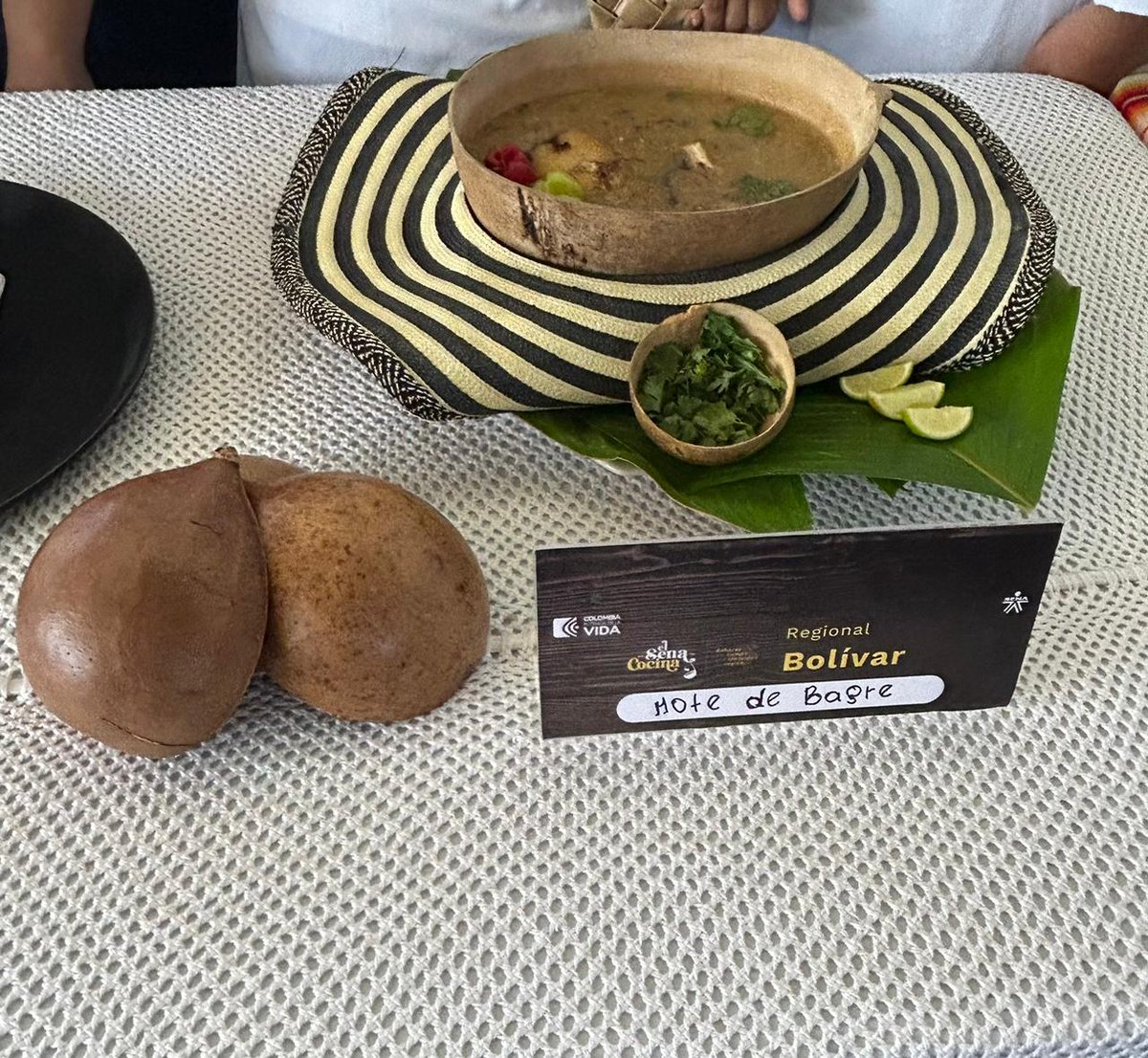 SENAenBolivar's tweet photo. El Centro de Comercio de @SENAenBolivar 💚 se destacó en el evento gastronómico nacional "El SENA Cocina"👨‍🍳👩‍🍳 en el @SenaGuajira, donde los talentosos aprendices presentaron con orgullo el delicioso plato "Mote de Bagre",🍲 destacando  auténticos sabores y la identidad regional. https://t.co/AK4y786TYR