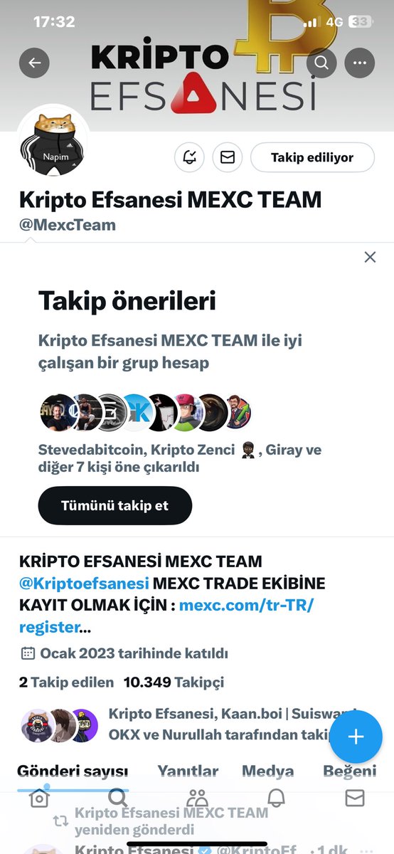 tengenjutsu's tweet photo. @KriptoEfsanesi @MexcTeam Tamam https://t.co/tWXRMjvGTR
