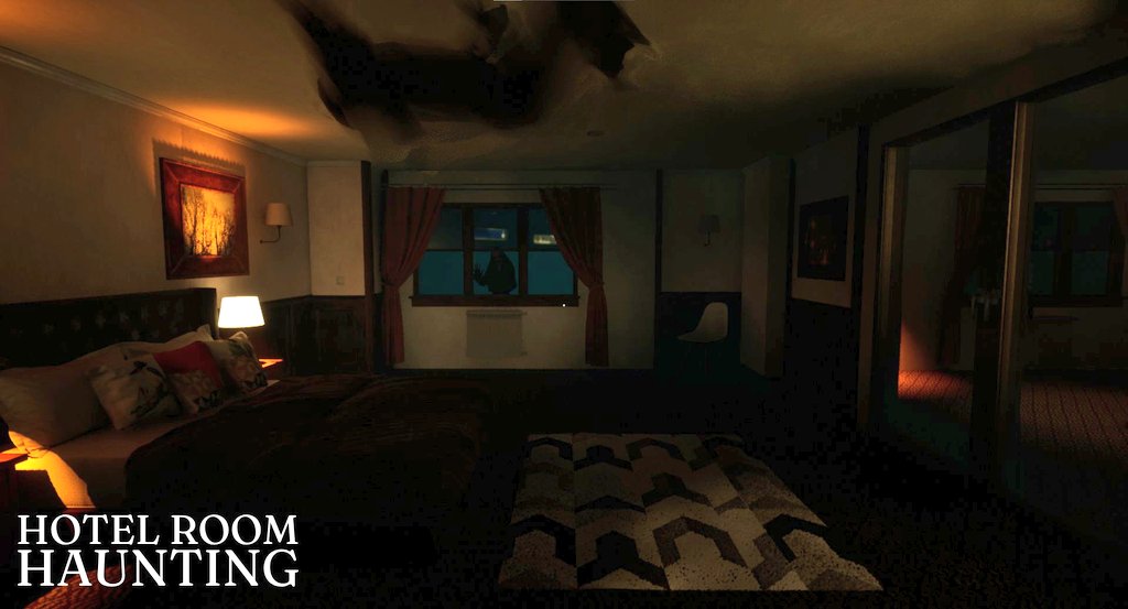 ManneKinGame's tweet photo. Can you survive the night? 

If you pause the game you lose, if you scream you lose.

This room wants you to become a permanent guest. 

Hotel Room Haunting arrives in alpha version 0.3 on the 25th of October!

https://t.co/AjUm9hP52V https://t.co/0mEu4p2Eue