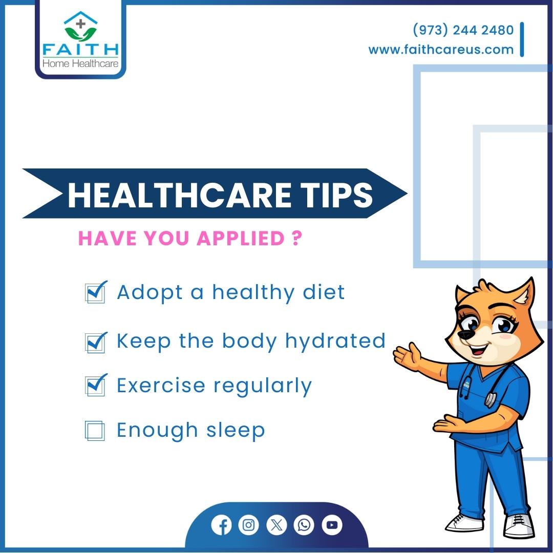 faithcareus's tweet photo. 🏥 Prioritize Your Health with These Tips! 🌱 Stay active, eat well, and get enough sleep for a healthier you. 💤 Share your Health Tips and let's inspire each other on the journey to wellness. 🏋️♀️
𝓒𝓵𝓲𝓬𝓴 '#𝓕𝓸𝓵𝓵𝓸𝔀' 𝓯𝓸𝓻 𝓭𝓪𝓲𝓵𝔂 𝓽𝓲𝓹𝓼.
.
.
#healthyliving #FHHC https://t.co/MtcFsvfaD9