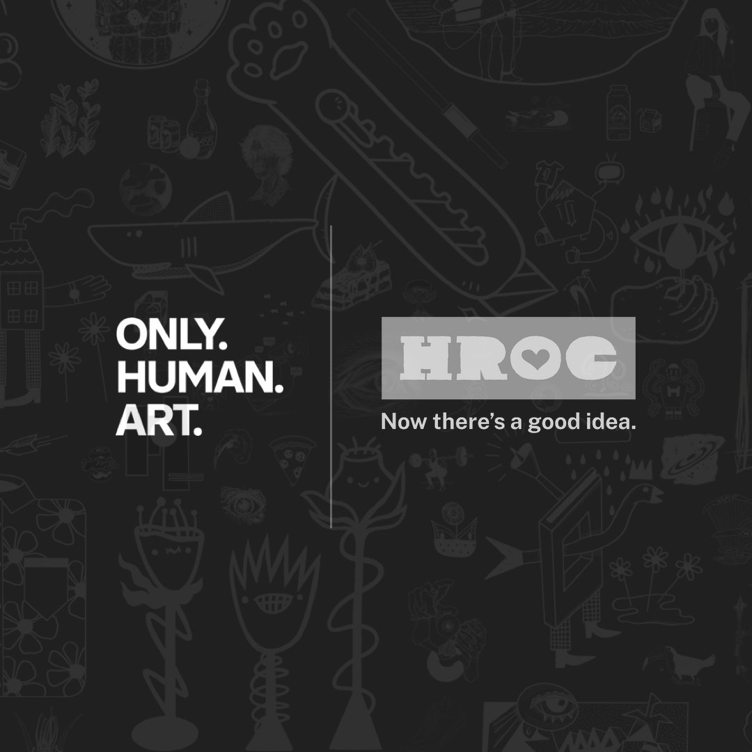 We're very excited to announce that marketing agency, @hrocgroup has become the latest signatory of the #OnlyHumanArtDeclaration and committed to commissioning human artists ✍️ 🥳

Their support will help us grow our influence and ultimately, protect artists’ careers from the