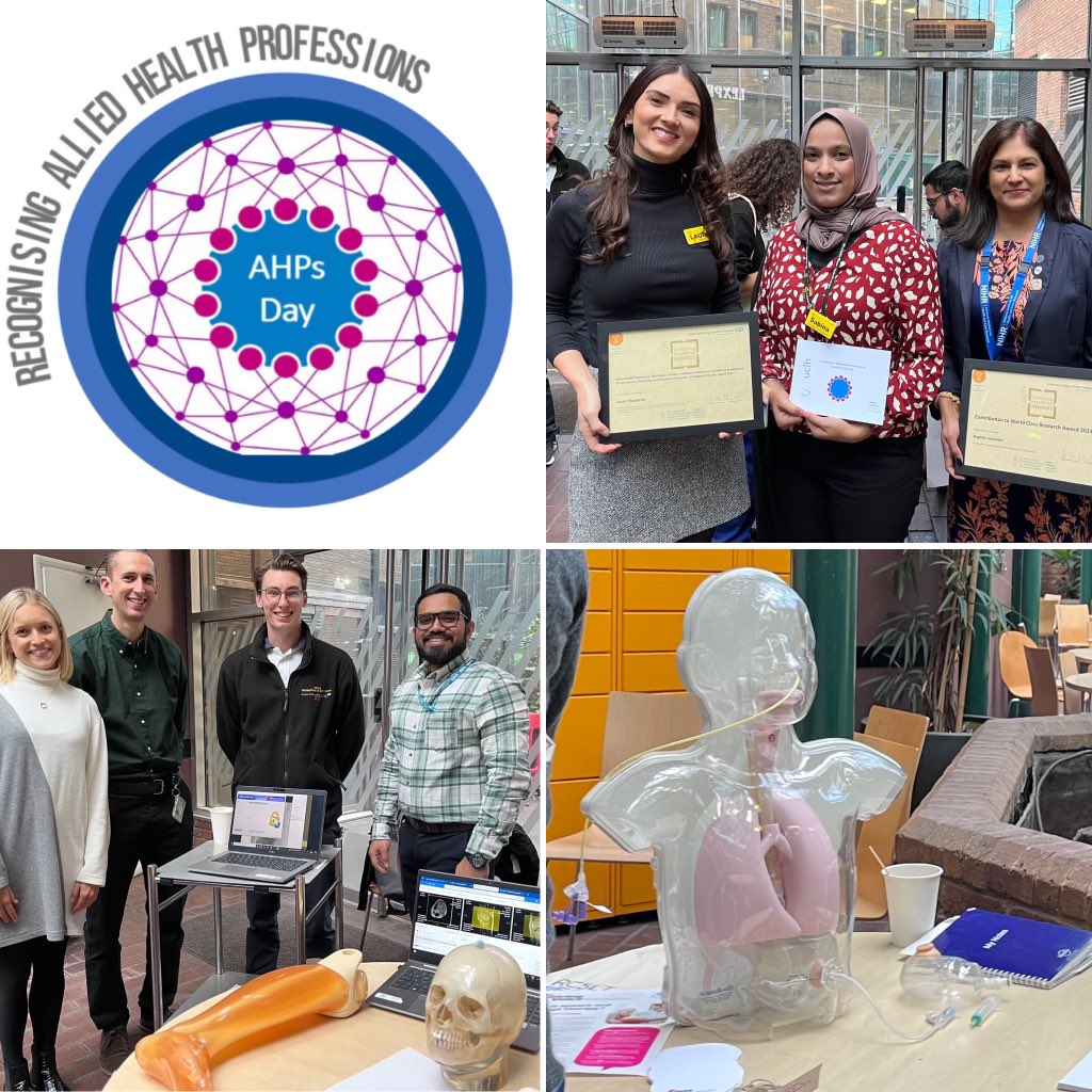 Great to celebrate our fantastic AHPs and support workers @uclh this week for #AHPsDay2023 Such a talented, amazing group of healthcare professionals @JoCunninghamDa1 @DrFYung @MagsMacRaeRD #AHPresearch